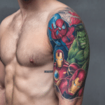 קעקועים בהשראת פופ קולצ'ר / קומיקס וינטג'