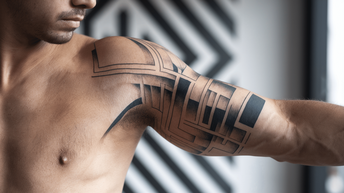 קעקועים בסגנון אבסטרקטי אמנותי