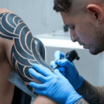 קעקועים בסגנון מונוכרום מופשט