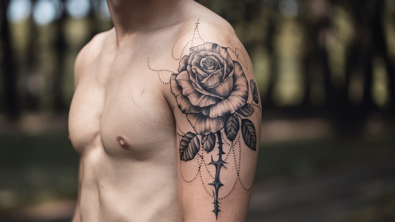 קעקועים בסגנון dotwork מוקפד