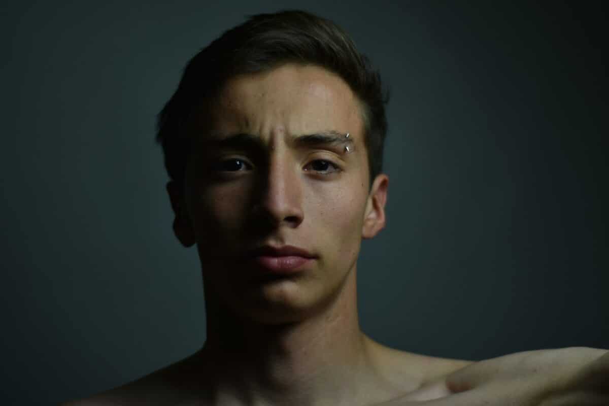 man's face